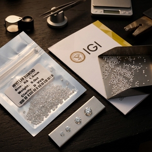 Diamant synthétique certifié VS de 1 carat, 1 paquet, vente en gros, diamant de laboratoire HPHT CVD, diamant en vrac de 1,9 mm, diamant synthétique - Product Image 5