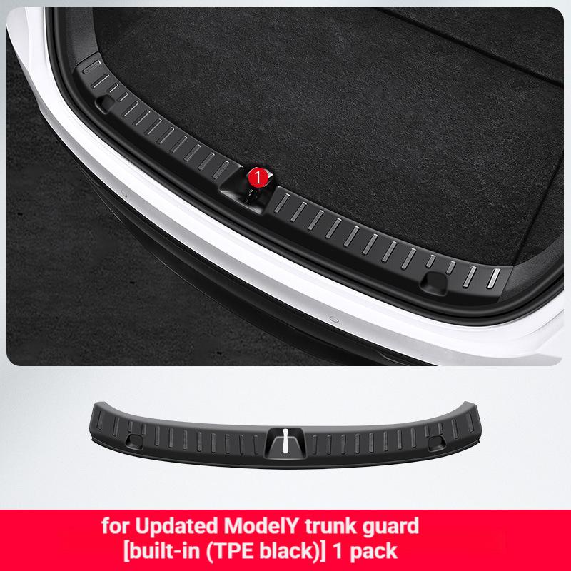 Protection de coffre arrière intégrée (TPE noir) pour Model Y (nouveau modèle) - 1 pièce