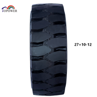 Ban Forklift Solid Hemat Biaya, Tahan Aus untuk Pekerjaan Pengangkatan Berat dan Berkelanjutan 27*10-12 TP301