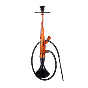Offre Spéciale vente en gros de luxe résine shisha <span class=keywords><strong>chicha</strong></span> fumer <span class=keywords><strong>AK47</strong></span> pistolet forme narguilé shisha ensemble complet portable narguilé - Product Image 4