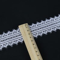 Dentelle à oeillet en Polyester de qualité supérieure, Soluble dans l'eau, accessoires de broderie, chimique dentelle, pour vêtement de couture