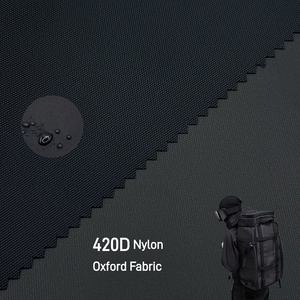 Tissu Oxford 100% Nylon <span class=keywords><strong>420D</strong></span> 100T enduit PU, imperméable et respirant, pour sacs de plein air, bagages, tissé pour garçons et filles - Product Image 1