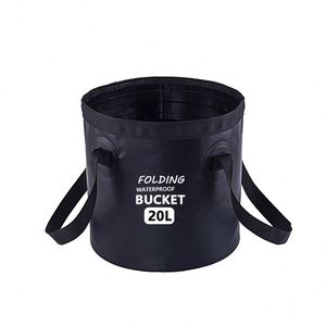 Cubo de Pesca Plegable Impermeable de PVC - Cubo Portátil para Exteriores con Asa Suave para Pesca y Camping - Product Image 2