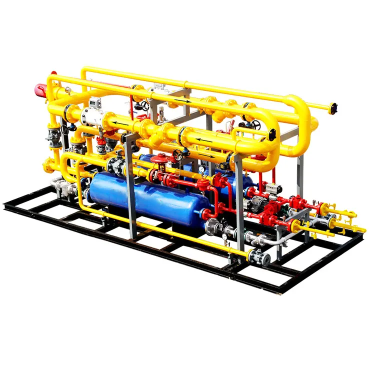 Dosatore cinese attrezzatura montata su Skid/riduzione della pressione e stazione di misurazione/misurazione del Gas e Skids di regolazione