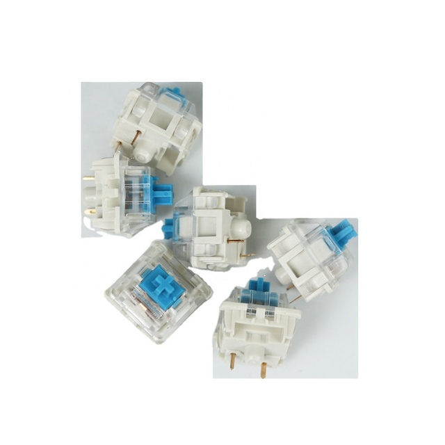 RGB Blue Momentary Push Button Gaming Mechanical Keyboard Switch 12V Max. Voltage Click Tactile Style