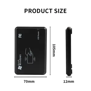 เครื่องอ่านการ์ดเดสก์ท็อป USB 125Khz RFID เครื่องอ่านบัตรไร้สัมผัส NFC ราคาถูก