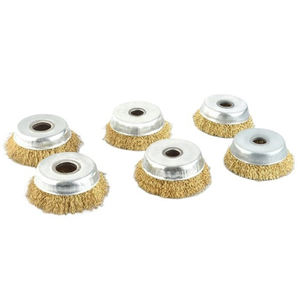 <span class=keywords><strong>Brosse</strong></span> circulaire de roue de tasse de fil d'acier de Stahldraht de noeud de torsion sertie <span class=keywords><strong>pour</strong></span> la meuleuse - Product Image 4