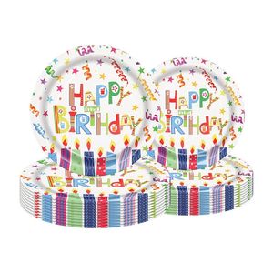 Kit de Vajilla para Fiesta de Cumpleaños, Platos, Servilletas, Vasos, Mantel y Pancarta para Niños y Niñas, Decoraciones y Suministros para Fiestas de Cumpleaños - Product Image 4