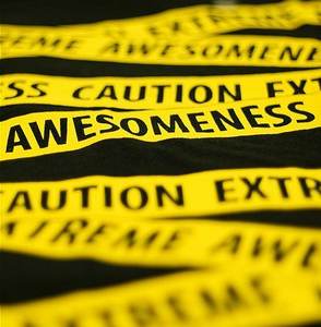 Pita peringatan pemberitahuan tanpa perekat kustom gulungan penghalang kuning cetak Logo tidak ada adhesi - Product Image 6