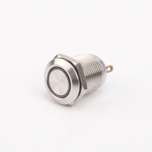 Interruptores de Botón Pulsador de Acero Inoxidable de Control de Señal 5A, Interruptor de Botón <span class=keywords><strong>Micro</strong></span> de 12 mm, 16 mm, 19 mm para Automóvil Eléctrico con Lámpara - Product Image 3