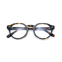 Lunettes de vue rondes en acétate de luxe italiennes, montures de lunettes de créateur, fabrication artisanale, lunettes optiques de haute qualité