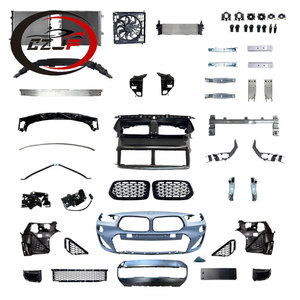 Kit de Carrocería CZJF para <span class=keywords><strong>BMW</strong></span> Serie F39 <span class=keywords><strong>X2</strong></span> 2018 2019 2020 2021 2022 <span class=keywords><strong>2023</strong></span>, Parachoques Delantero con 4 Orificios, Cubierta de Remolque, Barra de Parachoques, Rejilla - Product Image 4