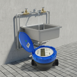 Compteur d'eau numérique en plastique avec menu, compatible LoRaWAN/M-Bus/Modbus/Pulse/4G/NB-IoT Thread Classe 2, IP68, DC24V, OEM, prépayé - Prix - Product Image 1
