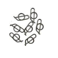 Foracing Sprint Car Auto Part Silver Stainless Steel Racing Retainer Clip 3/8" Jacobs Ladder Replacement New