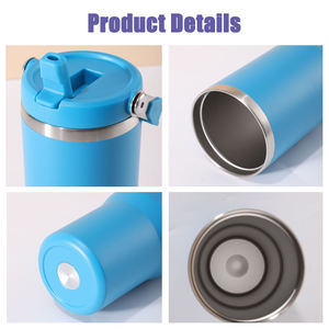 Gobelet de voyage isotherme 30oz 40oz avec paille rabattable et couvercle à poignée, pour voiture, camping et extérieur, pour boissons chaudes et froides, eau et bière, personnalisable avec logo - Product Image 3