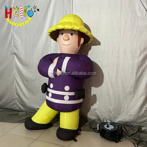 Pompier géant gonflable personnalisé, personnages de dessins animés géants gonflables pour pompier, pour la promotion et la propagande - Product Image 2