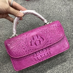 Sac en cuir de crocodile véritable à 100 % – Sac à bandoulière en cuir véritable pour femme – Sac à main de luxe en cuir de crocodile pour femme - Product Image 5