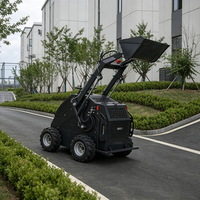 Harga Pabrik Mini Skid Steer Loader Compact Wheel Loader untuk Kebun, Pertanian, Lanskap, dan Konstruksi