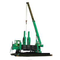 Pilonneuse hydraulique diesel pour infrastructures urbaines, fonction statique, faible bruit, moteur haute efficacité, pompe 11 m/min pour le forage