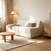 Canapé-lit inclinable OEM compressé, chaise pliante individuelle à mémoire de forme pour petits espaces et appartements