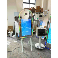 Vente en gros de kiosque photo miroir de 65 pouces kiosque photo B pour fête de mariage ensemble complet de photomaton miroir