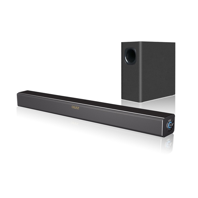 60W RMS BT Tv Soundbar with USB AUX OPTICAL Wireless Subwoofer