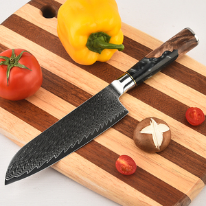 Cuchillo de Chef profesional de acero de Damasco de estilo japonés <span class=keywords><strong>para</strong></span> el hogar y el corte de <span class=keywords><strong>carne</strong></span> y frutas al aire libre - Product Image 4