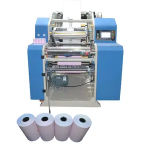 High speed 168m/min thermal paper cutting and rewinding machine for 3 ply carbonless paper roll