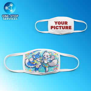 Masker wajah Anime Kawaii kustom desain elegan dan ringan ruang tebal masker katun - Product Image 3
