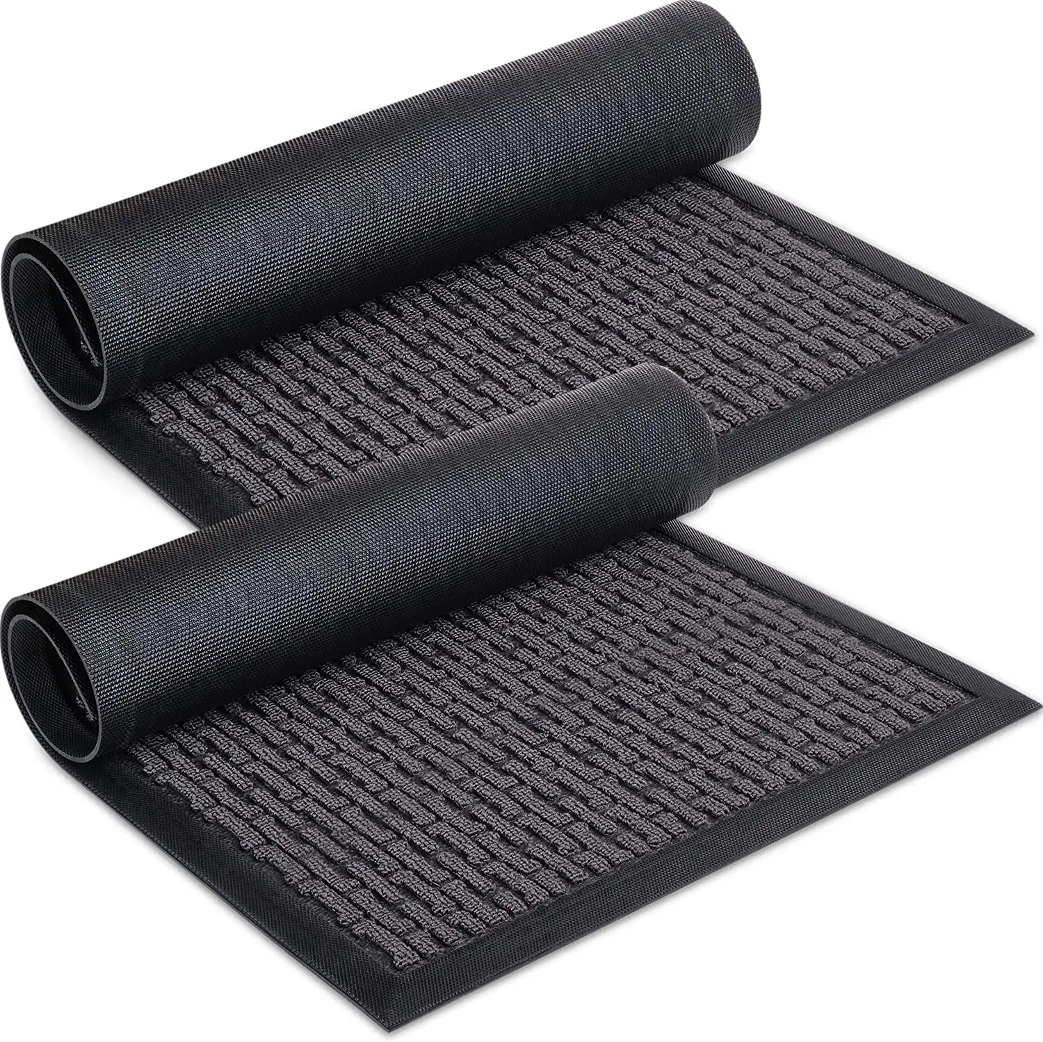 Waterproof amazon best selling heavy duty 2-pack front welcome rug floor door mat floor indoor mat