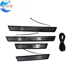 Plaque <span class=keywords><strong>de</strong></span> <span class=keywords><strong>seuil</strong></span> <span class=keywords><strong>de</strong></span> <span class=keywords><strong>porte</strong></span> LED en <span class=keywords><strong>acier</strong></span> inoxydable WSD, lampe d'ambiance pour accessoires intérieurs <span class=keywords><strong>de</strong></span> voiture <span class=keywords><strong>de</strong></span> luxe 2015 - Product Image 1