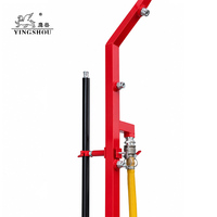 Douche de décontamination d'urgence pour pompiers avec support trépied portable