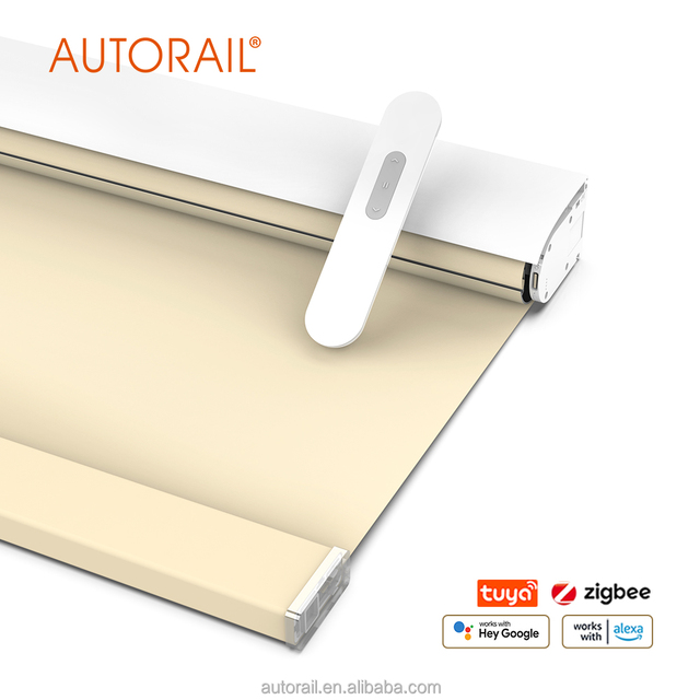 No-drill Installation Motorized Roller Blinds With Cover