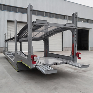 Semi-remorque porte-voitures à double étage, 2 essieux, 8 places, en acier, pour le <span class=keywords><strong>transport</strong></span> de voitures - Product Image 3