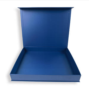 Custom Eco Blue Book Shape Paperboard Paper <b>Gift</b> <b>Earrings</b> Packing Necklace Ring Packaging Wholesale Magnetic Jewelry <b>Box</b> - Product Image 1