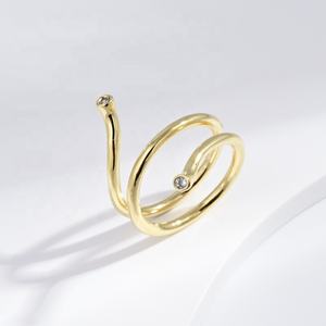 Bague étoile en argent sterling 925 plaqué or, prix d'usine, mode 2026, avec pierre naturelle délicate et étoile ouverte en émeraude et coquillage - Product Image 2