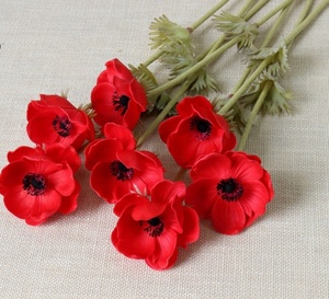 Fcp1307 <span class=keywords><strong>anemone</strong></span> flores artificiais, toque real, de alta qualidade, para casamento - Product Image 4