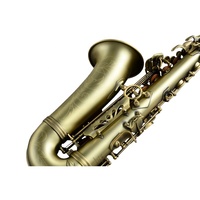 Professional Eb Antique Bronze Finish Brass Construction Easy Install Design Woodwind Instrument Alto Saxophone