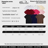 Kaos Wanita Custom 220GSM Katun Kerah Bulat Lengan Pendek Slim Fit untuk Sablon Logo OEM ODM Grosir Musim Panas