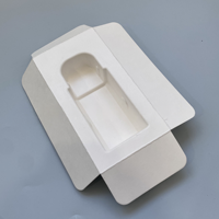 Plateau en pulpe moulée sur mesure, matériaux recyclés, support intérieur en pulpe de papier blanc, emballage de boîte cadeau pour flacons de parfum et articles d'épicerie