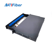 Panneau de brassage fibre optique FTTH 1U 19 pouces SC 12/24 cœurs entièrement pré-équipé avec pigtail pour montage en rack et configuration ODF