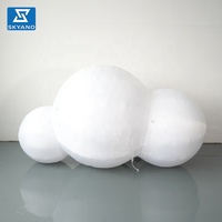 Décorations gonflables personnalisées, nuages géants gonflables blancs, accessoires de décoration de scène