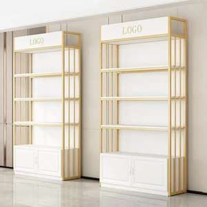Custom Luxury Skincare <b>Salon</b> Nail Display Rack Cosmetic Shop Display Cabinet Shelf - Product Image 3