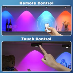 Lampe LED RGB rechargeable avec lentille, contrôle tactile et télécommande, luminosité réglable, batterie grande capacité 1000 mAh - Product Image 5