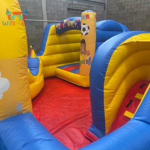 Parc de jeux gonflable en gros, château gonflable, équipement de terrain de jeux extérieur, aire de jeux durable avec design de dessin animé - Product Image 4