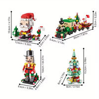 Nouveau calendrier de l'avent de Noël 2024, ensemble de blocs de construction pour enfants, calendrier de compte à rebours de 24 jours, cadeaux pour garçons et filles, jouets de Noël à faire soi-même