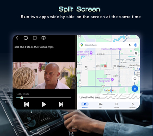 EU es6668fs 7 "Android 14 Qualcomm Snapdragon GPS xe đài phát thanh wifi 4 gam không dây Carplay cho Ford Mondeo Focus thiên hà Bảng điều khiển - Product Image 5