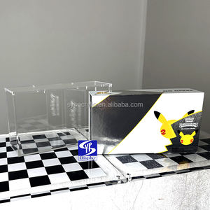 SYP vente acrylique transparent avec étui à couvercle magnétique pour les <span class=keywords><strong>célébrations</strong></span> Pokémon 25th UPC <span class=keywords><strong>Ultra</strong></span> <span class=keywords><strong>Premium</strong></span> <span class=keywords><strong>Collection</strong></span> scellé Charizard Pikachu - Product Image 5