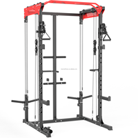 Estação de Musculação: Máquina Smith, Rack de Sentadillas, Máquina de Poleas para Gimnasio en Casa, Máquina Crossover con Cables