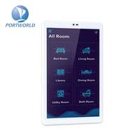 Portworld Zigbee Hotel Android RJ45 écran tactile bonne qualité POE 8 pouces contrôleur de maison intelligente